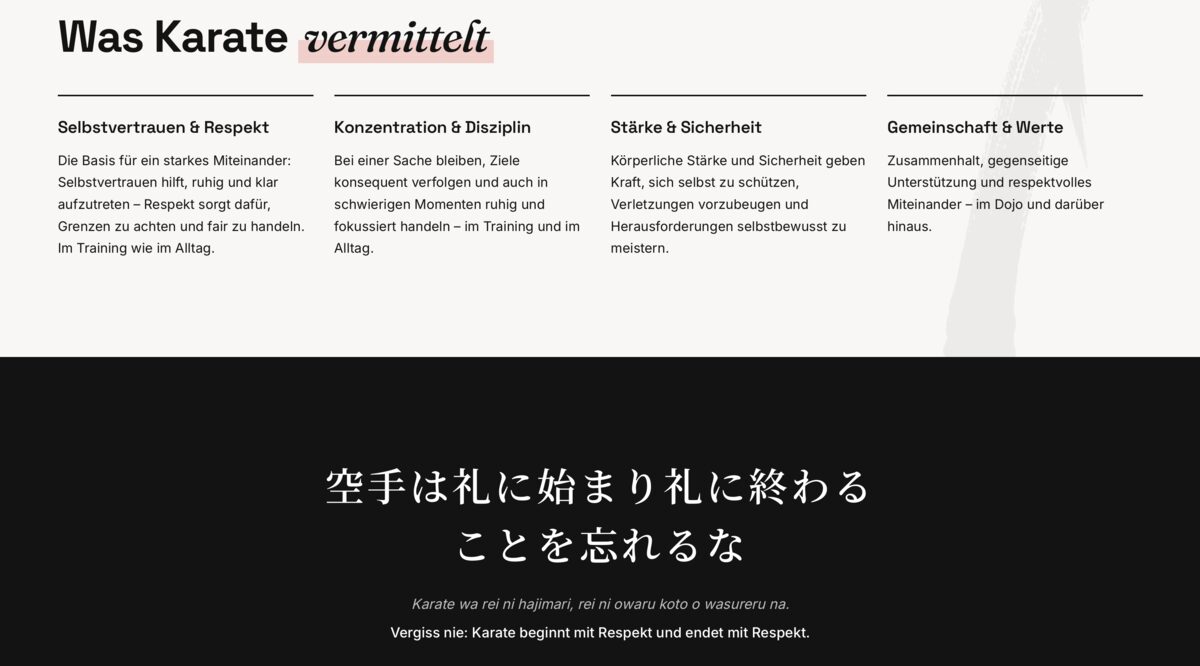 Die neue Website von Karate Bregenz