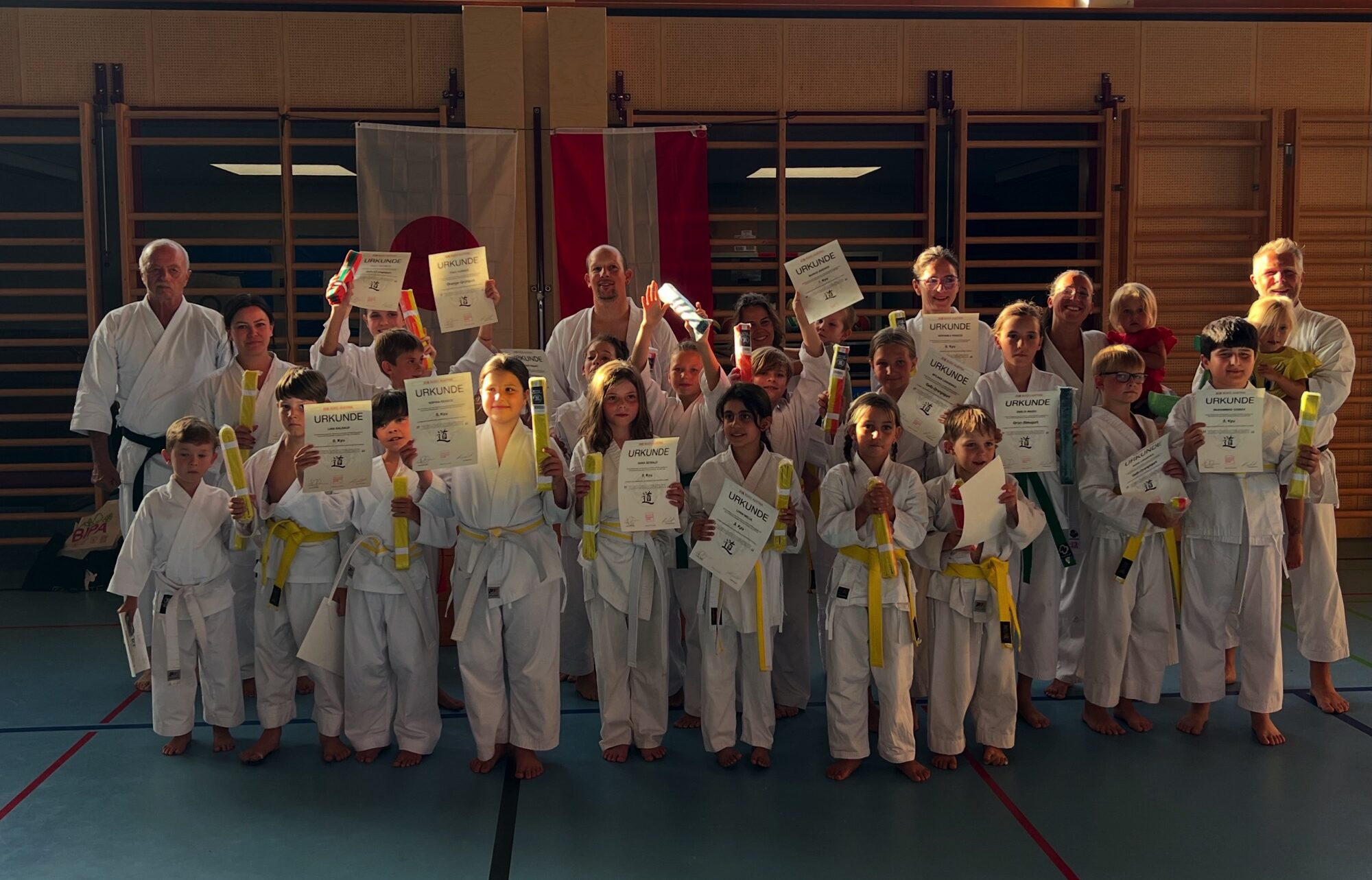 Gürtelprüfung vor den Sommerferien